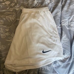 White Nike dri fit shorts!